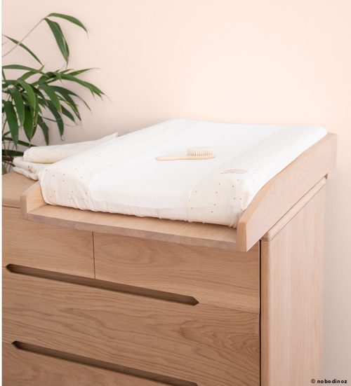 Matelas à langer 50x70 avec housse en coton bio revendeur nobodinoz livraison reunion 974