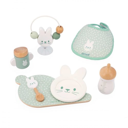 Set poupon ZEN JANOD accessoires repas pour poupée jeu d'imitation revendeur officiel JANOD magasin de jouets en bois à st pierre 97410 livraison la réunion 974