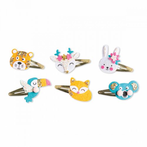 6 Barrettes Animaux Pailletés à Créer Loisirs créatifs enfant idée cadeau anniversaire revendeur officiel JANOD magasin de jouets en bois à st pierre 97410 livraison ile de la Réunion 974