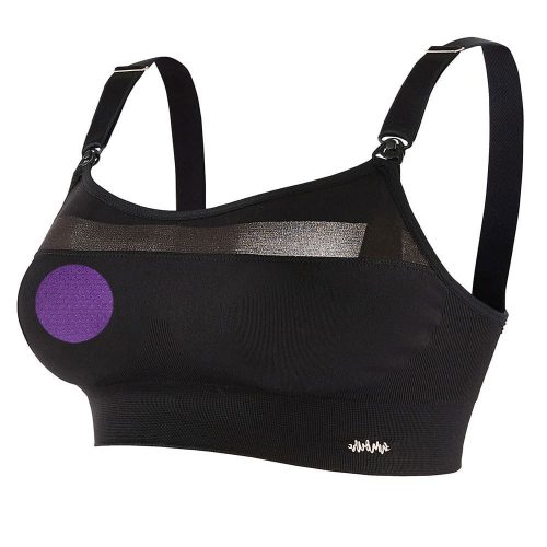 Brassière de sport pour maternité et allaitement WOMA NOIR