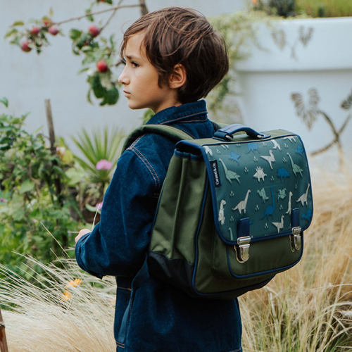 Cartable Caramel & Cie grand modèle pour école primaire magasin pour enfant rentrée des classes ILE DE LA REUNION 974 pour garçon dinosaure