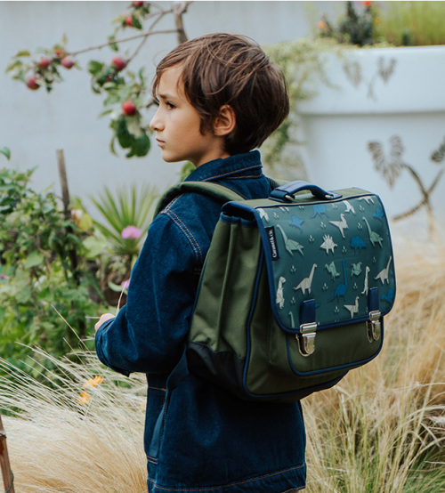 Cartable Caramel & Cie grand modèle pour école primaire magasin pour enfant rentrée des classes ILE DE LA REUNION 974 pour garçon dinosaure