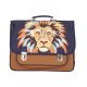 Cartable Caramel & Cie grand modèle pour école primaire magasin pour enfant rentrée des classes ILE DE LA REUNION 974 pour garçon 41 cm lion