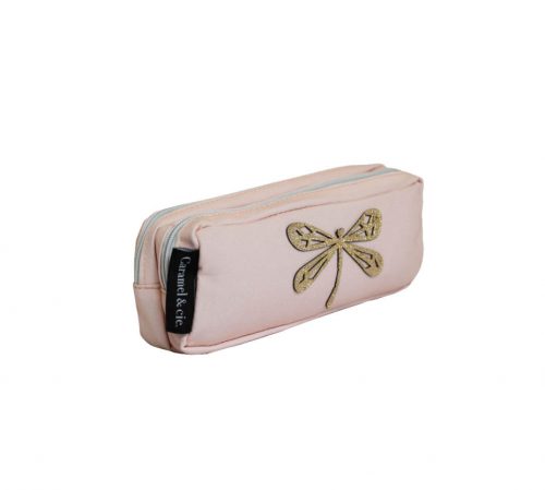 Trousse double LIBELLULE ROSE