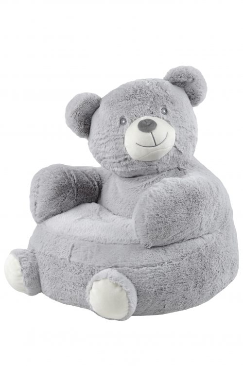 fauteuil pouf OURSON GRIS en forme d'animaux magasin de décoration pour chambre d'enfant saint pierre ile de la réunion