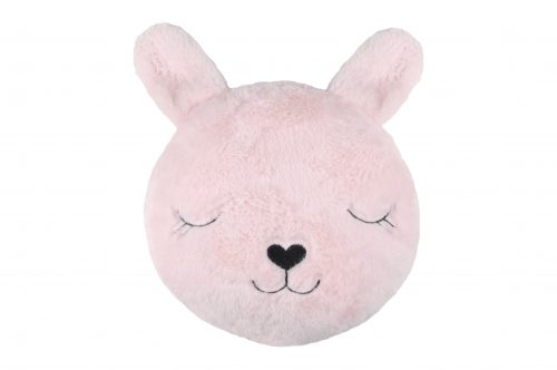 Coussin rond LAPIN ROSE PIMPRENELLE pour chambre enfant concept store décoration saint pierre reunion