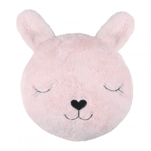 Coussin rond LAPIN ROSE PIMPRENELLE pour chambre enfant concept store décoration saint pierre reunion