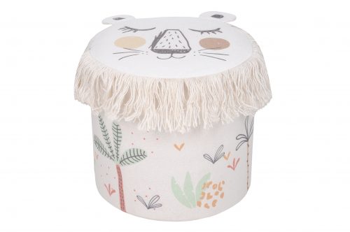 Pouf rond LION magasin de décoration enfant saint pierre ile de la réunion livraison réunion