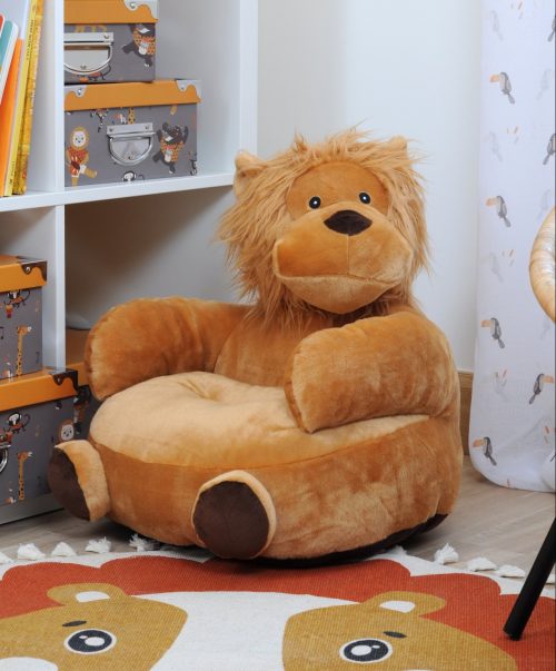 Pouf LION en forme d'animaux magasin de décoration pour chambre d'enfant saint pierre ile de la réunion