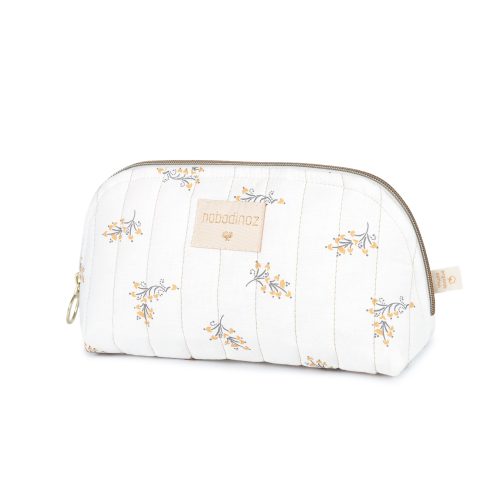 Petite trousse de toilette Vanity case en 100% coton biologique revendeur nobodinoz livraison reunion 974 FLORE