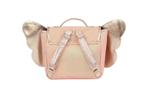 Sac PAPILLON PAILLETTES CORAIL pour enfant boutique pour enfant saint pierre ILE DE LA REUNION rentrée des classes écoles livraison 974 caramel et Cie