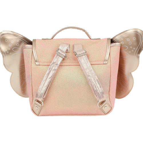 Sac PAPILLON PAILLETTES CORAIL pour enfant boutique pour enfant saint pierre ILE DE LA REUNION rentrée des classes écoles livraison 974 caramel et Cie