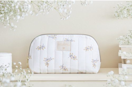 GRANDE trousse de toilette Vanity case en 100% coton biologique revendeur nobodinoz livraison reunion 974 FLORE