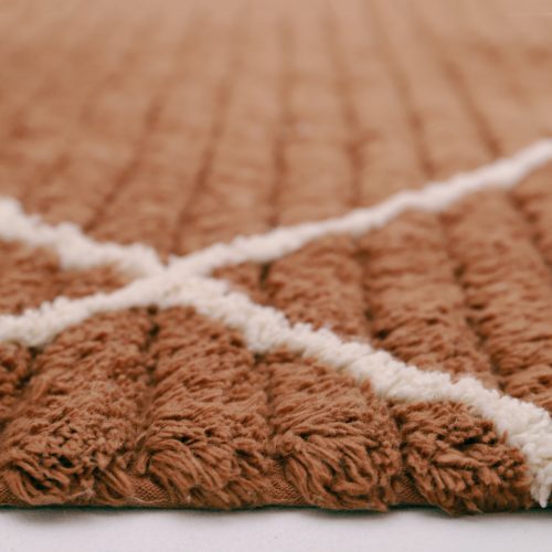 Tapis rectangle en coton TOFFEE