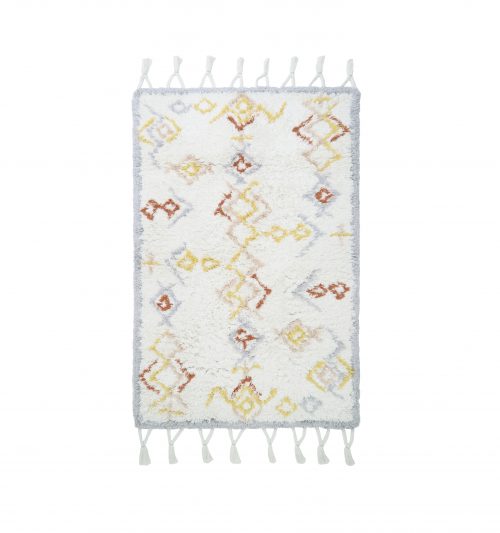 Grand tapis rectangle en coton BERBÈRE