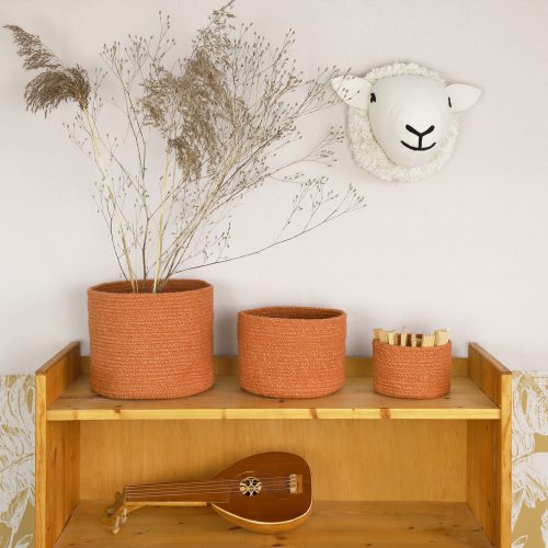 Set de 3 paniers de rangement AMBRE