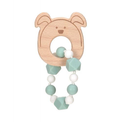 Hochet Bracelet de dentition en bois et silicone alimentaire