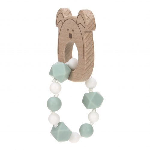 Hochet Bracelet de dentition en bois et silicone alimentaire jouet éveil enfant saint pierre ile de la reunion