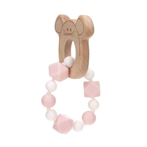 Hochet Bracelet de dentition en bois et silicone alimentaire jouet éveil enfant saint pierre ile de la reunion