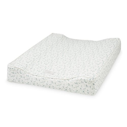 Matelas à langer en coton bio FEUILLAGE VERT