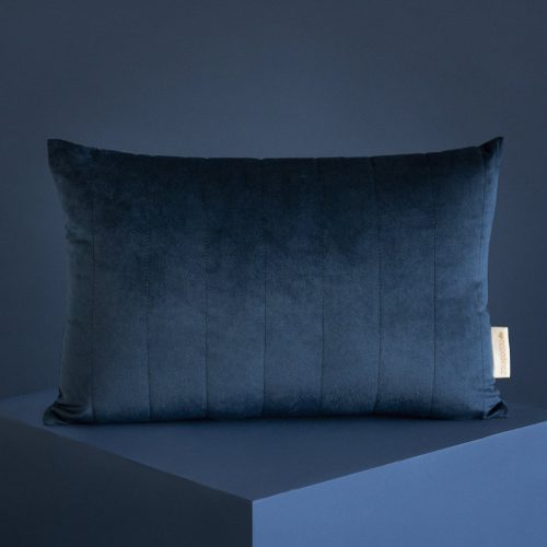 Coussin AKAMBA VELVET NIGHT BLUE