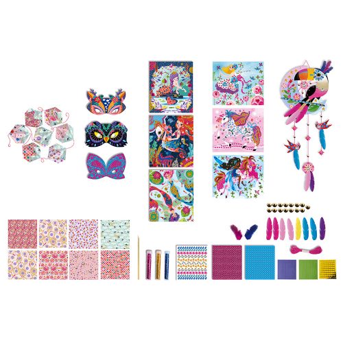 kit créatif COFFRET MULTI-ACTIVITÉS 11 DÉCOS GIRLY janod st pierre ile de la reunion magasin de jouets