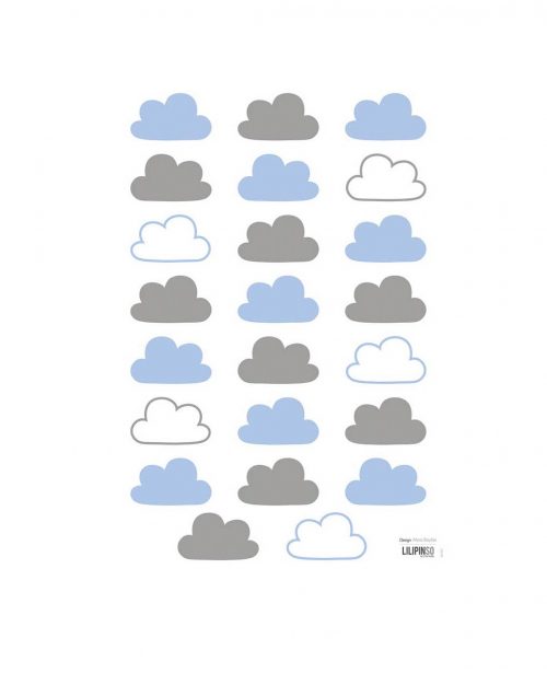 Stickers muraux NUAGE BLEU GRIS