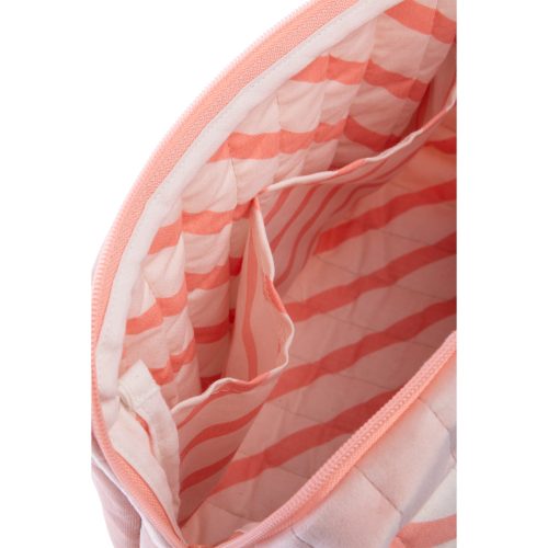 Grande Trousse de toilette velours SAVANNA BLOOM PINK