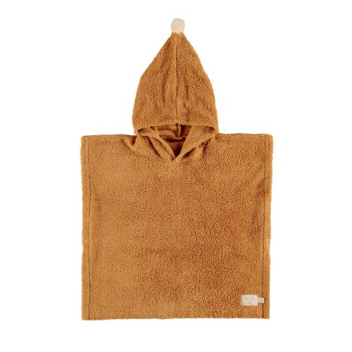 NOBODINOZ Poncho de bain en Coton bio SO CUTE CARAMEL