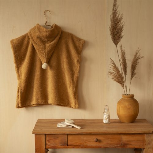 Poncho de bain en Coton bio SO CUTE CARAMEL