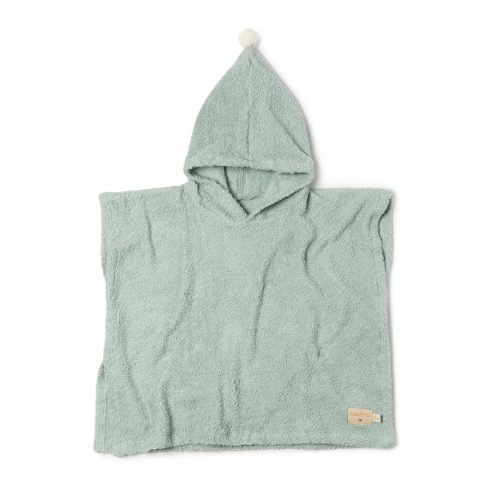 Poncho de bain en Coton bio SO CUTE GREEN