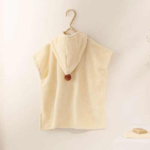 Poncho de bain en Coton bio SO CUTE VANILLA