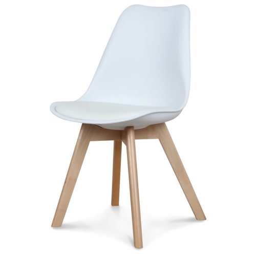 CHAISE SCANDINAVE BLANCHE POUR CHAMBRE ENFANT ET ADO