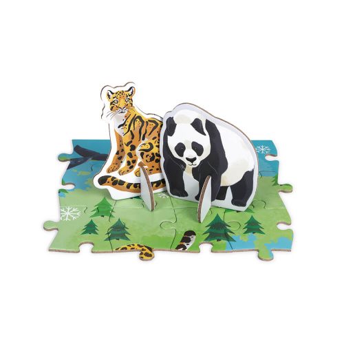 Puzzle éducatif espèces prioritaires WWF revendeur officiel JANOD magasin de jouets en bois à st pierre 97410 livraison ile de la Réunion 974