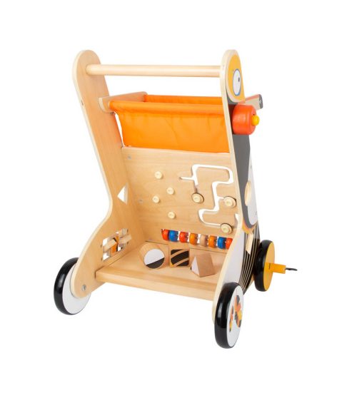 Chariot de marche en bois TOUCAN magasin de jeu et jouets d'éveil en bois bébé et enfant ile de la réunion st pierre