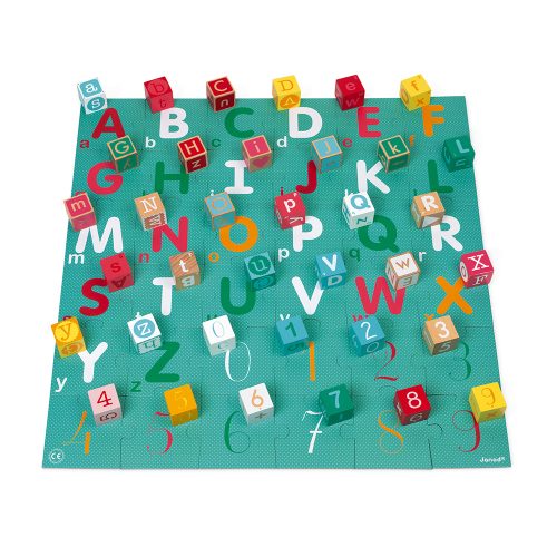 KUBIX puzzle 40 cubes lettres et chiffres revendeur janod st pierre reunion 974