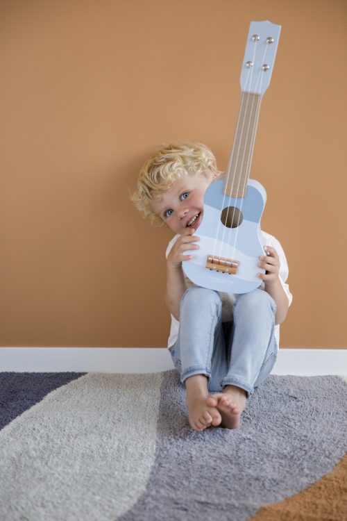 Guitare en bois BLUE revendeur little dutch ile de la reunion livraison dom