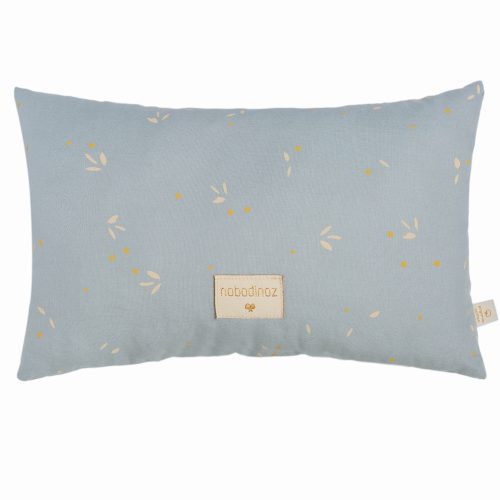 Coussin coton Bio WILLOW SOFT BLUE revendeur nobodinoz magasin bebe et enfant ile de la reunion