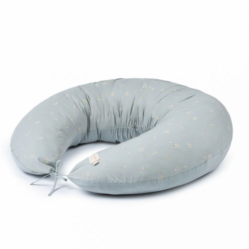 Coussin d'allaitement en coton bio WILLOW SOFT BLUE livraison nobodinoz reunion