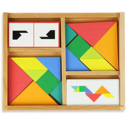 TANGRAM BATTLE en bois JEU DE RAPIDITÉ revendeur VILAC magasin jouet saint pierre reunion 974