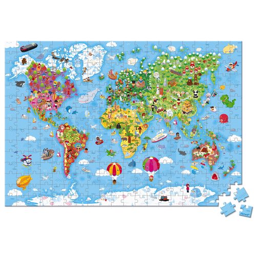 Puzzle géant 300 pièces LE MONDE magasin jouet st pierre réunion 974