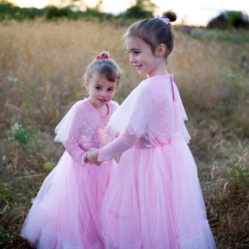 Robe Princesse rose à paillettes déguisement enfant magasin de jouet enfant déguisement enfant saint pierre ile de le Reunion 974 97410