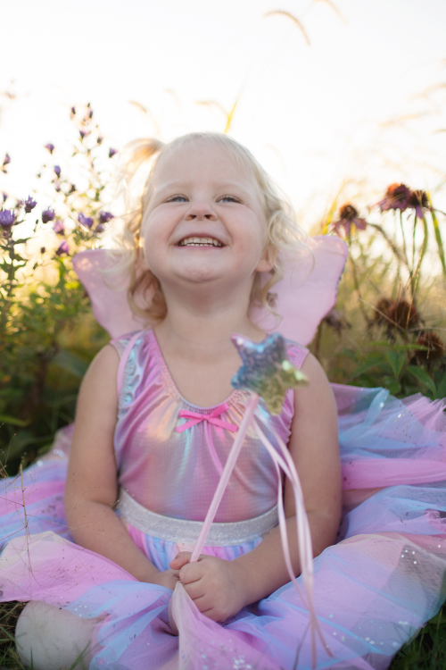 Set Ailes de fée, Baguette magique et Jupe RAINBOW Déguisement enfant lavable en machine boutique pour enfant saint pierre ILE DE LA REUNION livraison sur tout l'ile 974