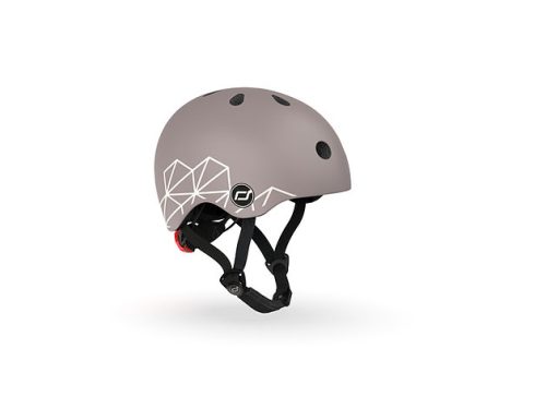 casque enfant lignes taupes SCOOT AND RIDE pour trottinette et draisienne magasin de jouet à st pierre 97410 livraison la Reunion 974