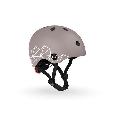 casque enfant lignes taupes SCOOT AND RIDE pour trottinette et draisienne magasin de jouet à st pierre 97410 livraison la Reunion 974