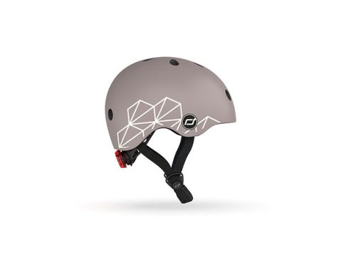 casque enfant lignes taupes SCOOT AND RIDE pour trottinette et draisienne magasin de jouet à st pierre 97410 livraison la Reunion 974