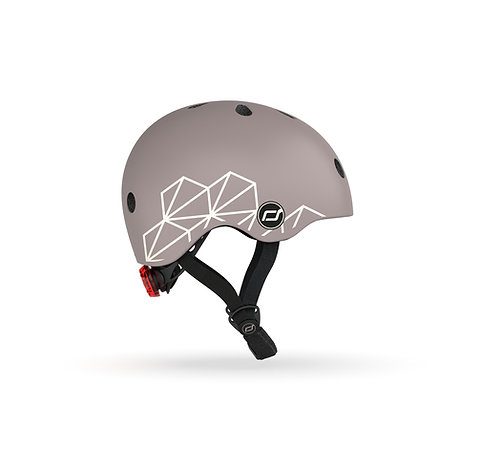 casque enfant lignes taupes SCOOT AND RIDE pour trottinette et draisienne magasin de jouet à st pierre 97410 livraison la Reunion 974