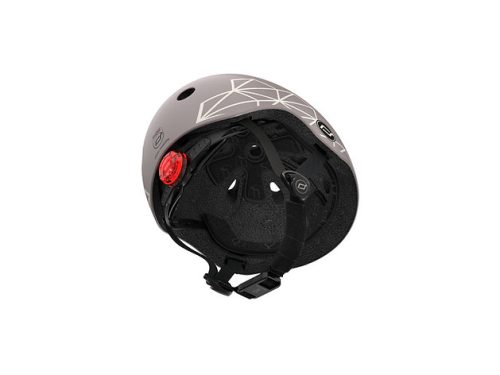 casque enfant lignes taupes SCOOT AND RIDE pour trottinette et draisienne magasin de jouet à st pierre 97410 livraison la Reunion 974