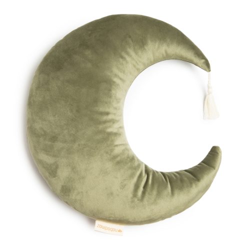 Coussin en forme de lune en coton bio nobodinoz reunion 974