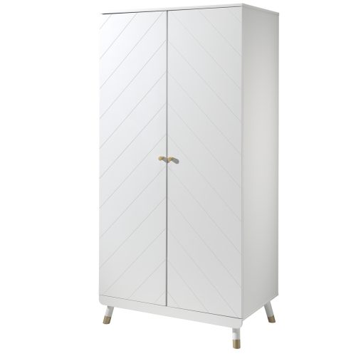 ARMOIRE STAR Blanc Satin pour chambre bébé et enfant et ado magasin meuble saint pierre réunion 974